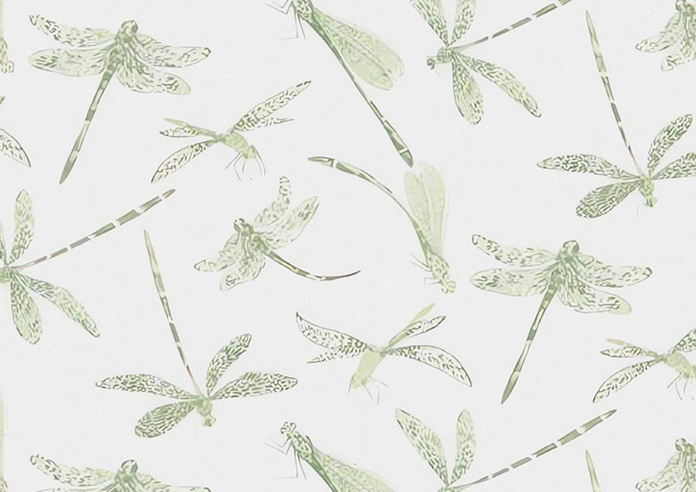 Dragonflies, Green - Roman Blind - Image 7